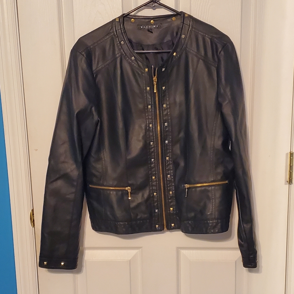 Faux leather jacket